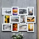 Фоторамка на 12 фото 10x15 см "Лаконичность" белая 46x61 см