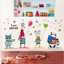 Наклейка интерьерная "Квартет, тепло одет" 60x90 см