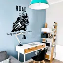 Наклейка интерьерная "Мотоциклист" 50x70 см