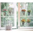 Наклейка интерьерная Цветы в ведёрках 50x70 см