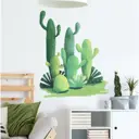 Наклейка интерьерная цветная "Кактусы" 30x60 см