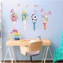 Наклейка интерьерная цветная "Кисти с цветами" 60x90 см