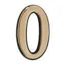Цифра дверная "0" Сима Ленд 2942322 5х0.4х3 см цвет золото