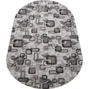 Ковер Нева Тафт принт Квинта (17_34) Овал 250x350 см