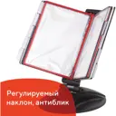 Демосистема настольная Brauberg Solid 236714 на 10 панелей, с 10 цветными панелями А4, черная