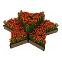 Грядка готовая ДПК KL372608 высокая треугольная 100x100x100x30 см
