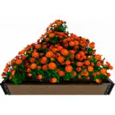 Грядка готовая ДПК KL372634 средняя треугольная 100x100x100x20 см