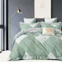 Комплект постельного белья Home Mercury Мятное пралине 28061, семейный, поплин, разноцветный