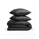 Комплект постельного белья GoodNight Essential евро тенсел цвет черный