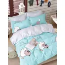 Комплект постельного белья GoodNight Сатин Делюкс 345 с компаньоном дуэт (с нав. 50x70) хлопок