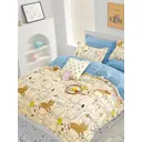 Комплект постельного белья GoodNight Сатин Делюкс 350 с компаньоном двуспальный с евро (с нав. 50x70) хлопок