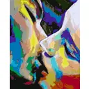 Картина по номерам на холсте Holstpechat 40x50 Поцелуй