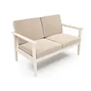 Диван Arsko Лориан 139x85.3x85 см массив дерева цвет молочный