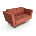 Диван Arsko Гуннар 161x90x95 см массив дерева цвет коралловый