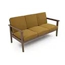 Диван Arsko Лориан 176x85.3x85 см массив дерева цвет горчичный