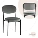 Кухонный стул Stool Group Бриф new 82x54x43 см велюр цвет темно-серый
