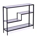 Консоль напольная Allconsoles 1012-CB loft grey 100x80x25 см сталь цвет черный