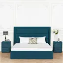 Кровать Dg-Home 140x200 см ЛДСП цвет изумрудный