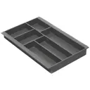 Лоток для столовых приборов Navako Epos 400 TB 31.50x4.70x46.80 см цвет темно-серый