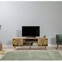 Тумба под телевизор Ismat decor F6 140x50x40 см ДСП цвет бежевый бук