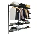Гардероб Volazzi home Премиум 1 210x192x40 см цвет черный