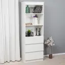 Стеллаж Letta 60x180x34 см ЛДСП цвет белый