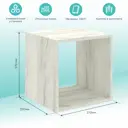 Стеллаж Mixline 37x37x33 см нагрузка до 10 кг ЛДСП цвет белый 550356
