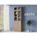 Книжный шкаф-стеллаж Adeta Билли 320 80x237x30 см ЛДСП цвет бежевый