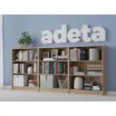 Стеллаж Adeta Билли 112 240x106x28 см ЛДСП цвет бежевый нагрузка на полку до 10 кг