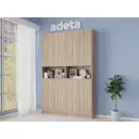 Книжный шкаф-стеллаж Adeta Билли 351 160x237x30 см ЛДСП цвет бежевый