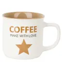 Набор кружек 370 мл Nouvelle Кофе с любовью фарфор цвет белый