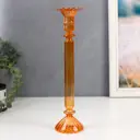 Подсвечник Simaland на 1 свечу "Аверон" прозрачный оранж 30x7.5x7.5 см