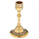 Подсвечник с перламутром "Воображение" на 1 свечу, латунь, 7.5x7.5x13.5 см