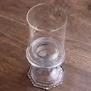 Подсвечник стекло на 1 свечу "Бокал на ножке" прозрачный 18x8.5x5 см