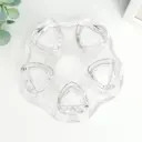 Подсвечник стекло на 1 свечу "Пять сердец" прозрачный 5x14x14 см