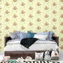 Обои флизелиновые Decoracion Плюшевые мишка 1 м светло-желтые 7103707-vinil-280x100x4