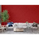 Обои флизелиновые Decoracion Клетка Кембридж 1 м красные 7070406-vinil-280x100x4