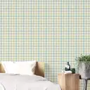 Обои флизелиновые Decoracion Клетка Буффало 1 м бежевые 7072507-vinil-280x100x4