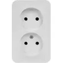 Розетка двойная накладная Schneider Electric Blanca без заземления цвет белый