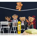 Фотообои флизелиновые в детскую 3d Животные мишки 300x270 см Luxury Walls AM24803