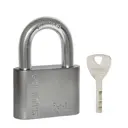Замок навесной PL-WEATHER-1550 Nickel 4 fin key (PL-15-50) диск. /блистер
