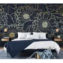Фотообои на стену флизелиновые 3d Цветы Подсолнухи 400x270 см Luxury Walls AM25304B