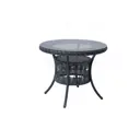 Стол садовый Deco Arena 120x120x75 см искусственный ротанг цвет серый