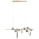 Светильник подвесной LOFT IT 10139/1200L Molecule 7 ламп 10 м² цвет золотой