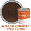 Масло для деревянной мебели и детских площадок Profipaints 10849_D Silver Terrace Oil цвет темный дуб 0.9 л