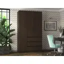 Шкаф распашной Adeta 9594090 120x200x50 см ЛДСП цвет коричневый