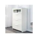Комод Adeta Бримнэс 14 4 ящика 78x46x124 см ЛДСП цвет белый