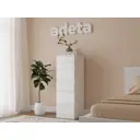 Комод Adeta Мальм 28 6 ящиков 40x48x123 см ЛДСП цвет белый