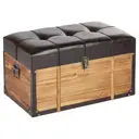 Банкетка-сундук Гласар 60x34x37 см цвет коричневый