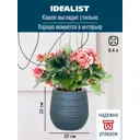 Кашпо Bmb-hng-clr Idealist lite 22 см 22 см 8.4 л искусственный камень серый/серебристый